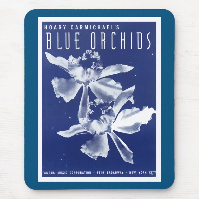 Mousepad "Orquídeas Azuis" de Hoagy Carmichael (Frente)