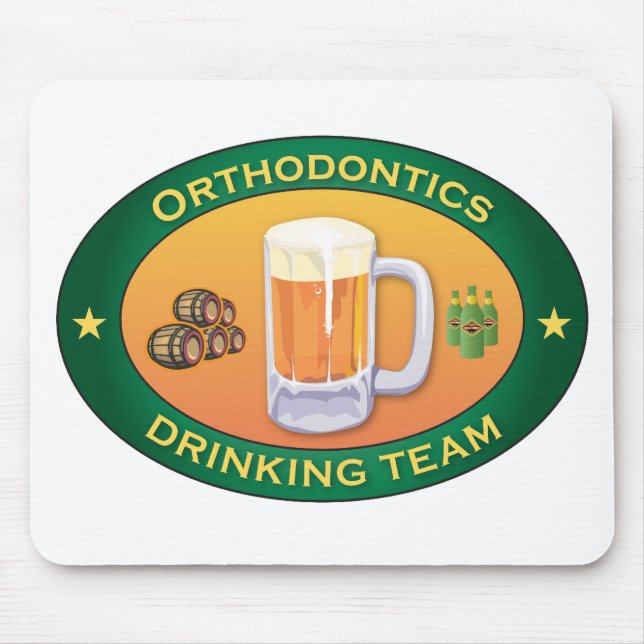 Mousepad Ortodontia que bebe a equipe (Frente)