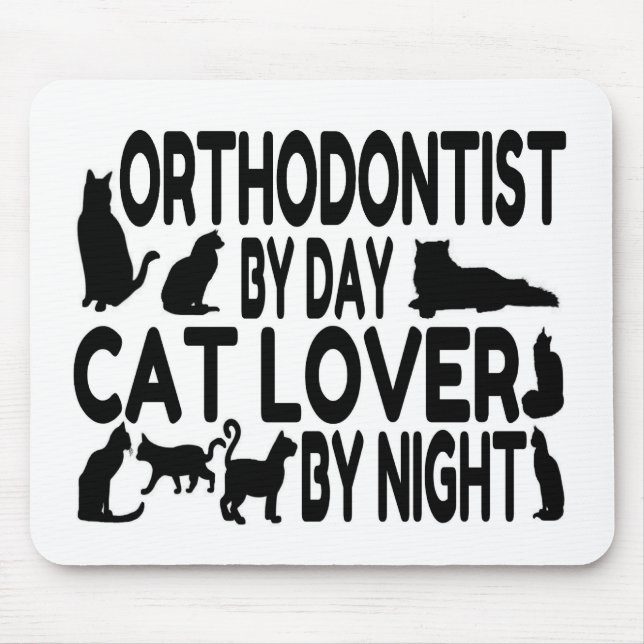 Mousepad Ortodontista Cat Lover (Frente)