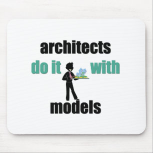 Mousepad os arquitetos fazem-no com modelos