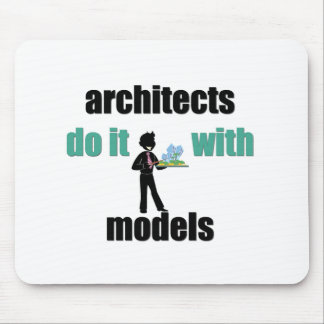 Mousepad os arquitetos fazem-no com modelos