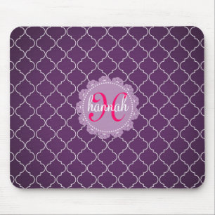 Mousepad Os azulejos roxos modernos de Bristol