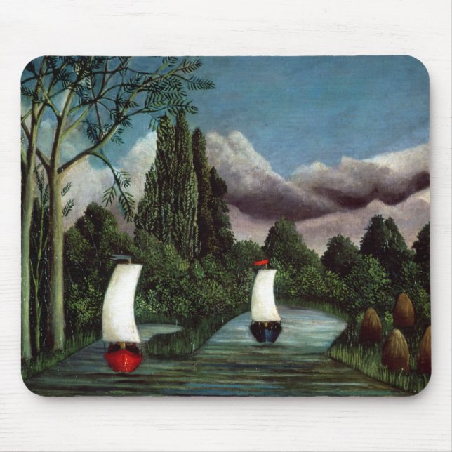 Mousepad Os bancos do Oise, 1905 (óleo em canvas) (Frente)