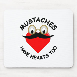 Mousepad Os bigodes também têm coração