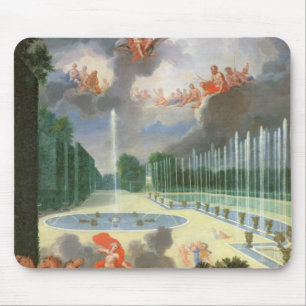 Mousepad Os bosques de Versalhes. Ideia da piscina do