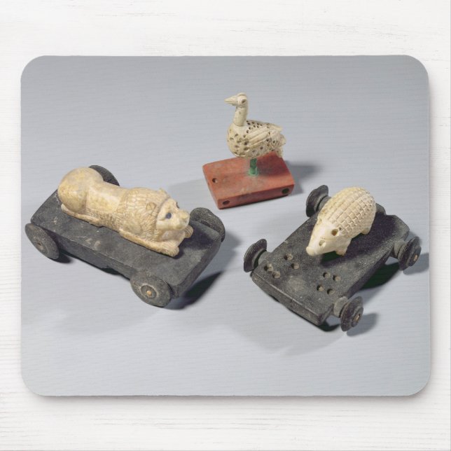 Mousepad Os brinquedos das crianças: um ouriço, um leão e (Frente)