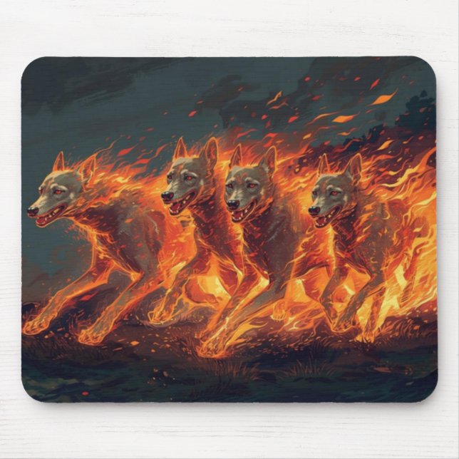 Mousepad Os Cães Do Inferno Estão Em Movimento (Frente)