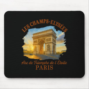 Mousepad Os Campos-eliśeos Paris Viagem Encontre-me Em Pari