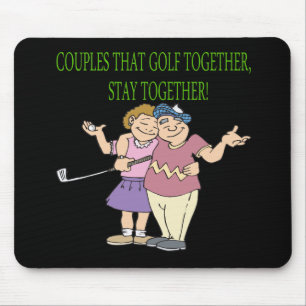 Mousepad Os casais que Golf junto permanecem junto
