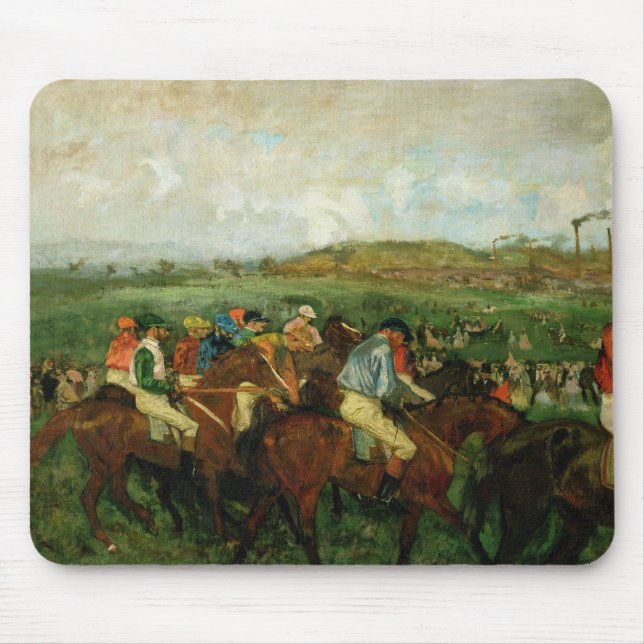 Mousepad Os cavalheiros de Edgar Degas | competem, antes da (Frente)