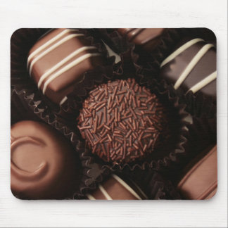 Mousepad os chocolates luxuosos fecham-se acima