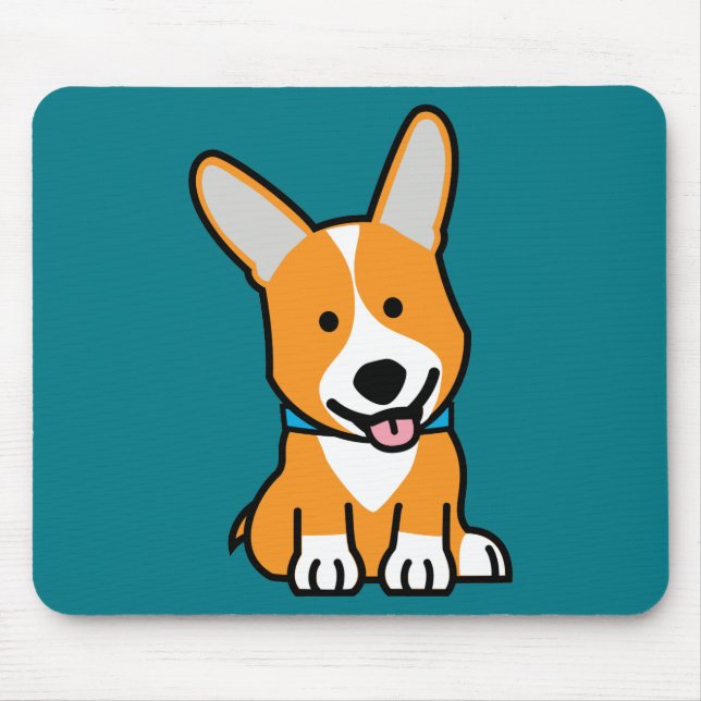 Mousepad Os Corgis do Corgi perseguem o Pembroke feliz (Frente)