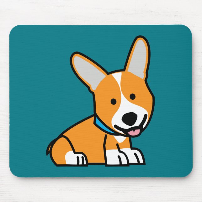 Mousepad Os Corgis do Corgi perseguem o Pembroke feliz (Frente)