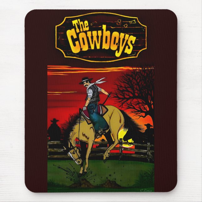 Mousepad "Os Cowboys" design do Mousepad. (Frente)