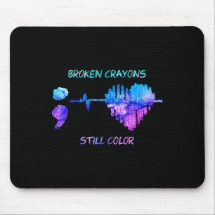 Mousepad Os Crayons Quebrados Ainda São Suicídio De Frequên