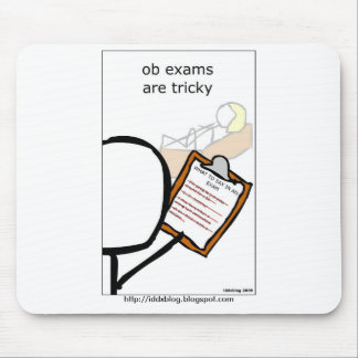 Mousepad Os exames de OB são complicados
