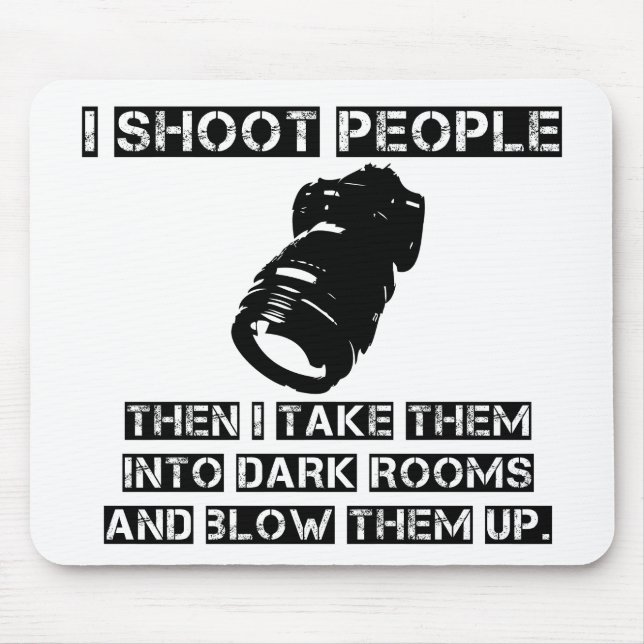 Mousepad Os fotógrafo são tão violentos (Frente)
