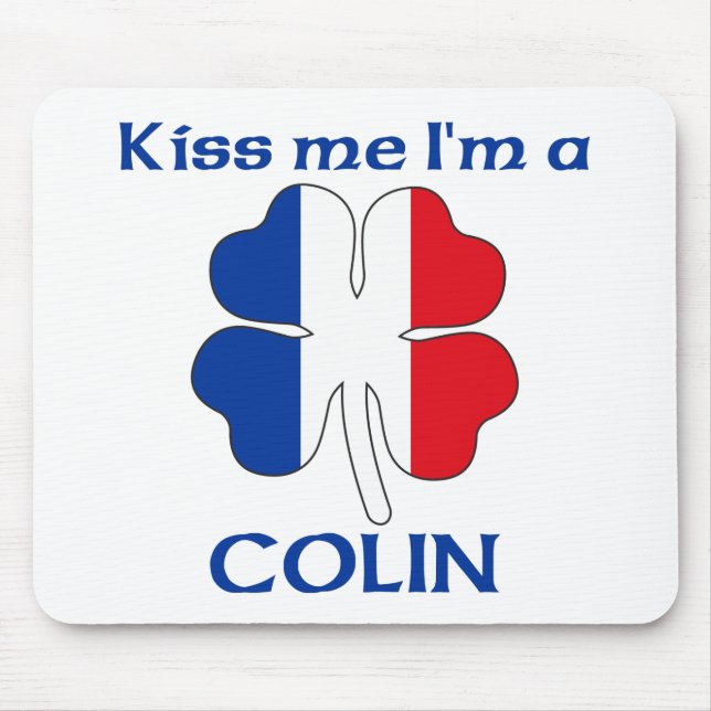 Mousepad Os franceses personalizados beijam-me que eu sou (Frente)