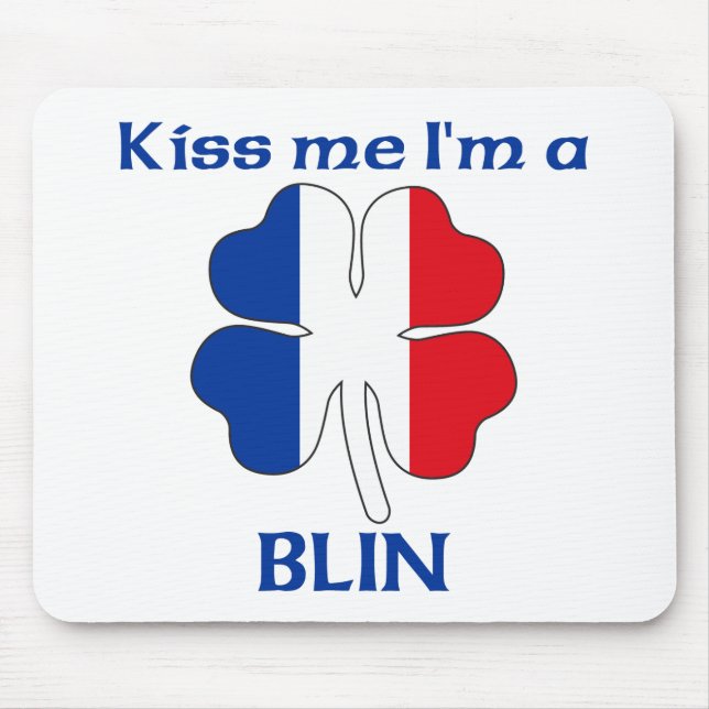 Mousepad Os franceses personalizados beijam-me que eu sou (Frente)