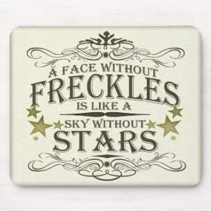 Mousepad Os Freckles são bonitos