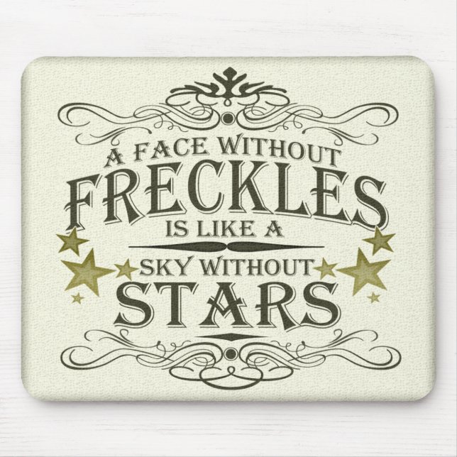 Mousepad Os Freckles são bonitos (Frente)