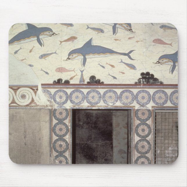 Mousepad Os fresco do golfinho no banheiro da rainha (Frente)