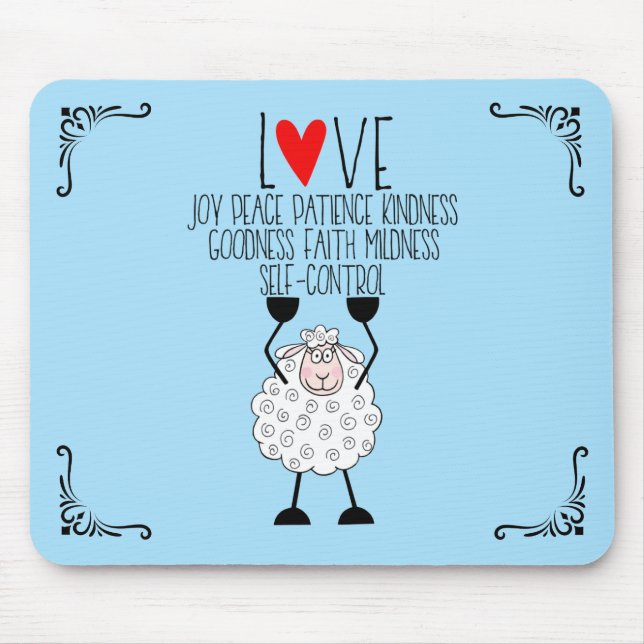 Mousepad “Os Frutos do Espírito” Ovelha (Frente)