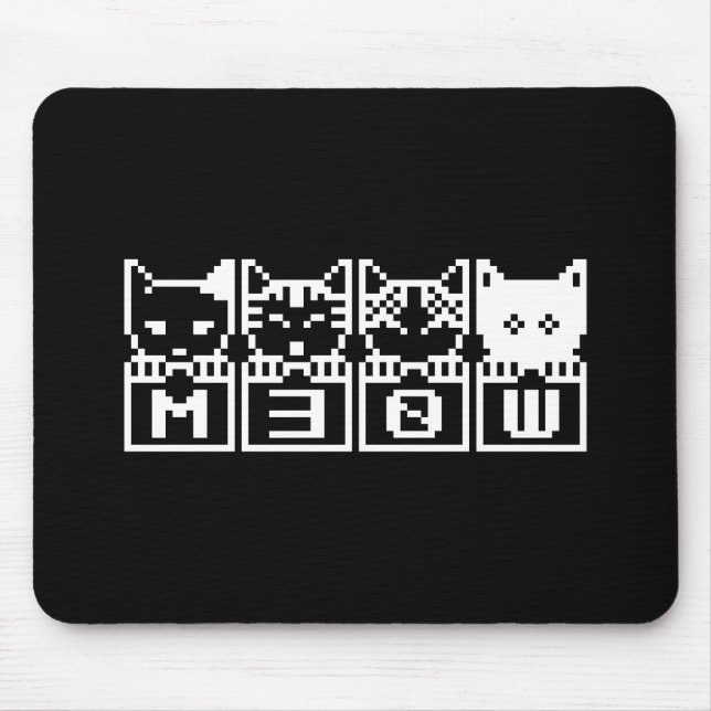 MOUSEPAD OS GATOS DE 8 BITS M30W (Frente)