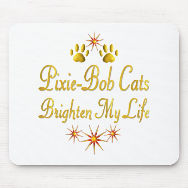 Mousepad Os gatos de Duende-Bob iluminam minha vida (Frente)
