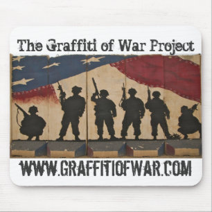 Mousepad Os grafites do projeto da guerra: Bandeira da