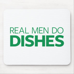 Mousepad Os homens reais fazem pratos