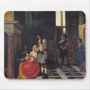 Mousepad Os jogadores de cartão, c.1663-65