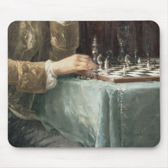 Mousepad Os jogadores de xadrez, 1887 (Frente)