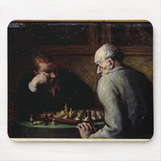 Mousepad Os jogadores de xadrez, c.1863-67 (Frente)