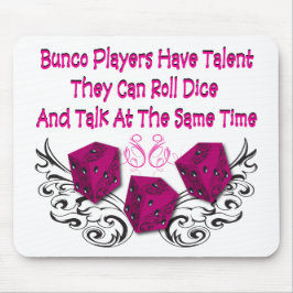 Mousepad os jogadores do bunco têm o talento #2