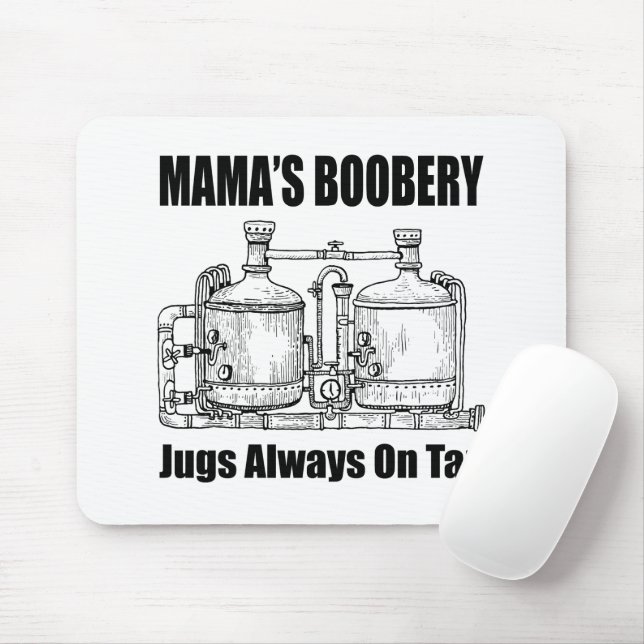 Mousepad Os Jugs de Boobery da mamãe sempre tocando (Com mouse)