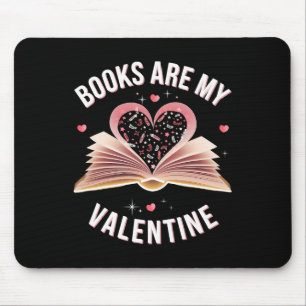 Mousepad Os Livros São Meu Namorado Coração Fofo Amante de