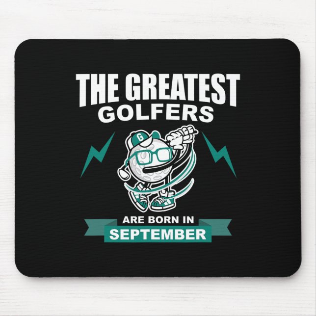 Mousepad Os Maiores Golfistas Nascem Em Setembro (Frente)