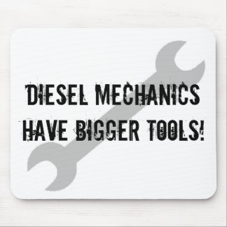 Mousepad Os mecânicos diesel têm umas ferramentas mais