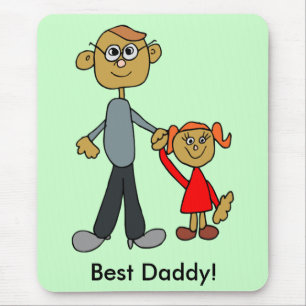 Mousepad Os melhores desenhos animados da filha do pai do