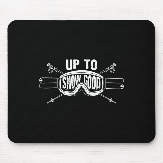 Mousepad Os melhores esquiadores de esqui de moto de neve c (Frente)