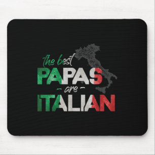 Mousepad Os Melhores Papas São Italianos Divertido Bandeira