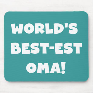 Mousepad Os melhores presentes brancos ou negros de óma do