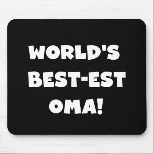Mousepad Os melhores presentes brancos ou negros de óma do 