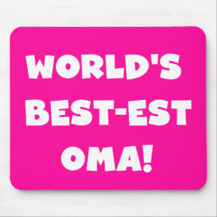 Mousepad Os melhores presentes brancos ou negros de óma do