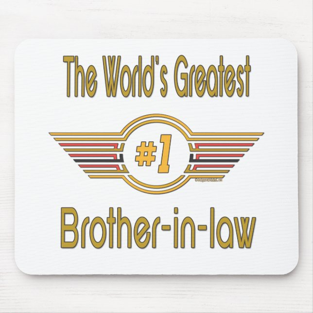 Mousepad Os melhores presentes do cunhado (Frente)