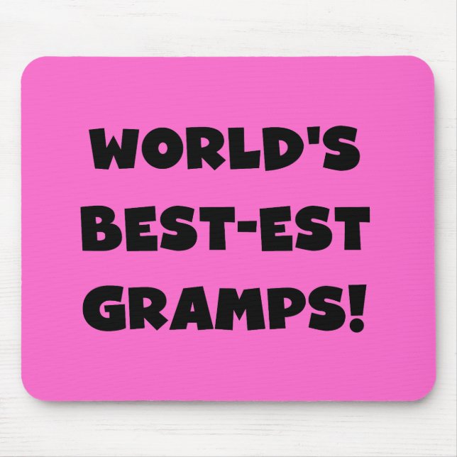 Mousepad Os melhores presentes do mundo em texto negro (Frente)