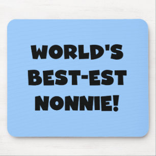 Mousepad Os melhores presentes nonnie do mundo em texto neg