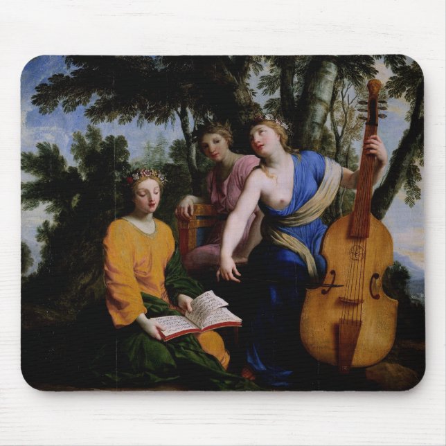 Mousepad Os musas Melpomene, Erato e Polymnia, 1652-55 (Frente)