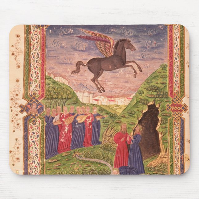 Mousepad Os nove musas que jogam instrumentos (Frente)